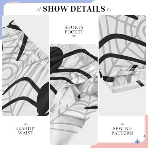 Spiderweb Boys Pants Boys Athletic Pants Long Pant for Boywith Pockets Wide-Leg Size 6-14Y4