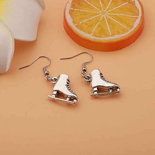 BAUNA Skater Earrings Ice Skate Pendant Jewelry Figure Skating Dangle Earrings for Skate Lover2