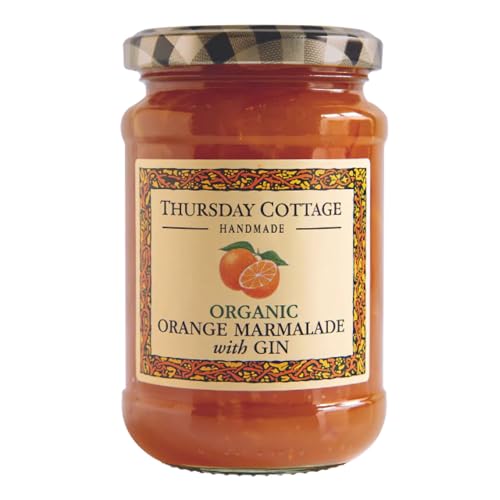 Thursday Cottage Organic Orange Marmalade with Gin Fine Cut Hand Poured Small Batch Artisan...