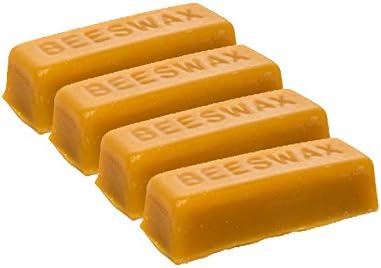 LiveMoor 4 Beeswax blocks - Naturally Fragrant Beeswax - Technical Grade Beeswax