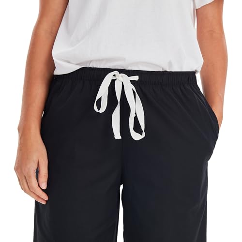Image of CYZ Comfortable Cotton Capri Woven Pajamas for Women, Casual Capris for Women, Perfect for Daily Wear and Sleepwear