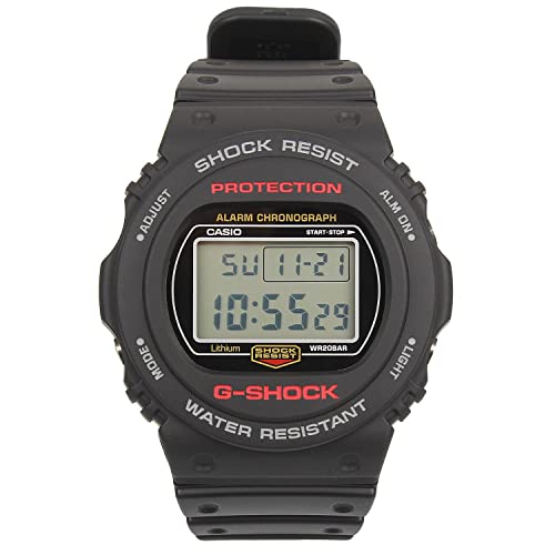 Casio Men's Quartz Watch, Digital Display and Resin Strap DW-5750E-1DR