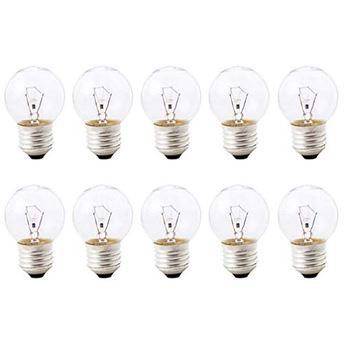 OSALADI Warm Replacement Incandescent Bulb Light Dimmable Vintage Hotel 10pcs 25W