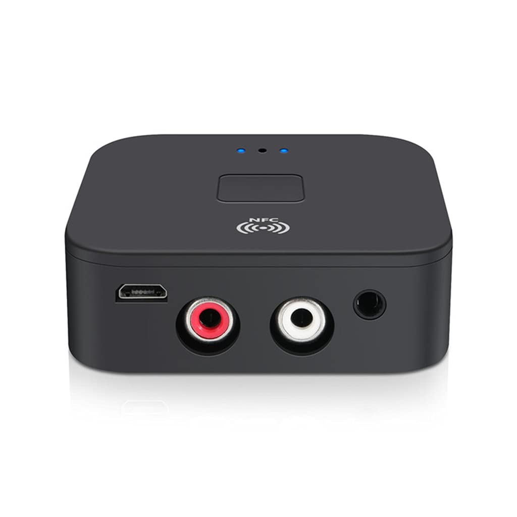 Récepteur 5.0 Apt 3.5mm Jack 3.5 Adaptateur Audio auxiliaire Musique stéréo pour Haut-Parleur de Voiture TV avec Micro NFC