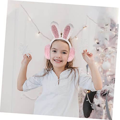 BESTYASH Adorable Rabbit Ears Warm Ear Muff for Little Girls for Winter and Autumn Cute Bunny Design for Outdoor Activities and Gift Giving4