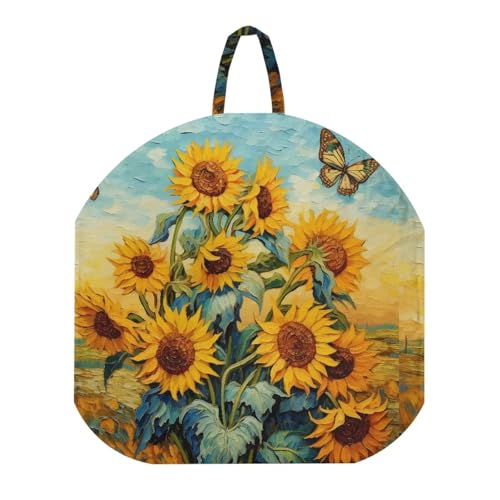 Voxugoniy Newborn Lounger Cover, Sunflower Design Soft Elastic Newborn Lounger Cover Removable Reusable Newborn Lounger Cover Comfortable Lounger Slipcover for Baby Lounger