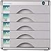 Produktbild Schreibtischlampe Aktenschrank Abschließbare Aluminiumlegierung Data Office Speicher-Fach Practicalcabinet Desktop-Aktenschrank Sensitive Aussehen Volume (Color : Silver)
