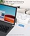 Surface Charging Adapter, Support PD up to 45W (15V/3A) Fast Charging, USB C Female to Surface Magnetic Charging Connector for Microsoft Pro7/6/5/4 Surface Laptop 3/2/1, Surface Book, Surface Go