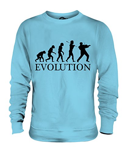 Sweat-shirt rock violon évolution avec motif graphique moderne coupe unisexe confort