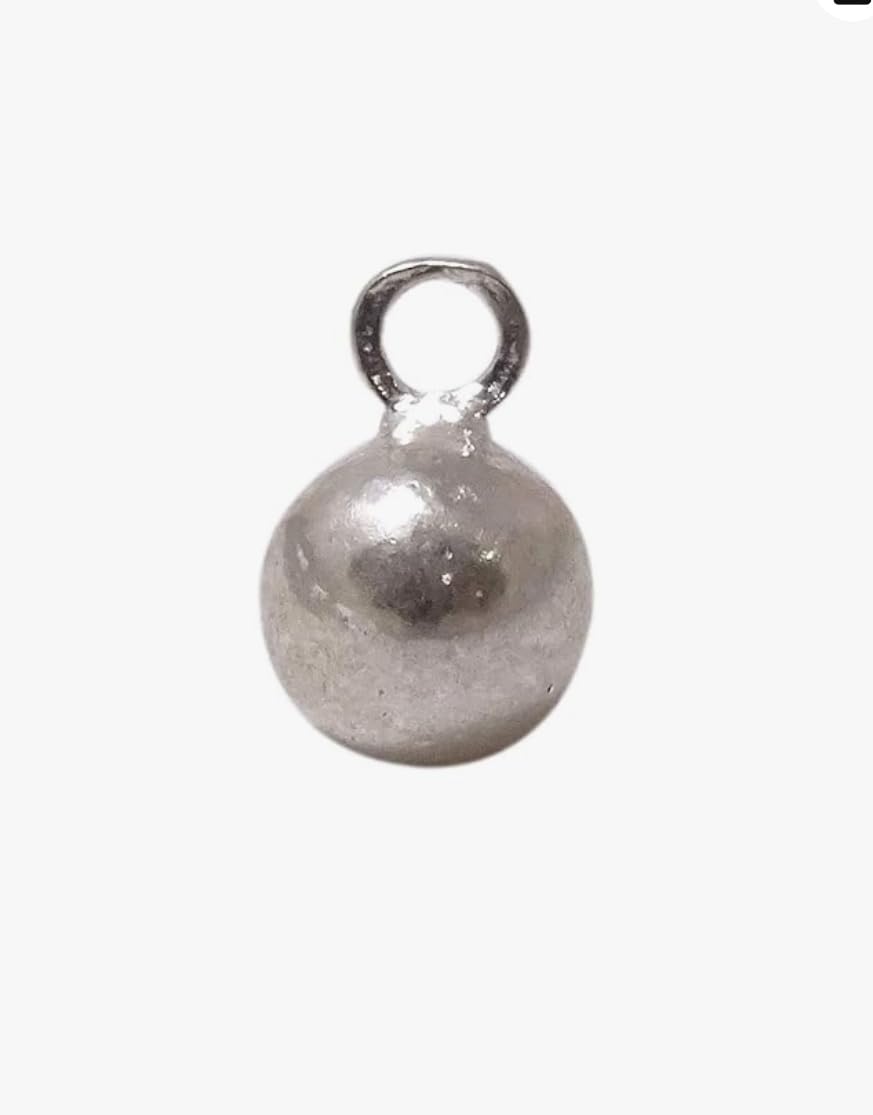 ASSTRO-D Silver Metal Ball Weight with Ring, Silver Finish, Home Decor Accent (10 MM, 4, Grams)-image-15