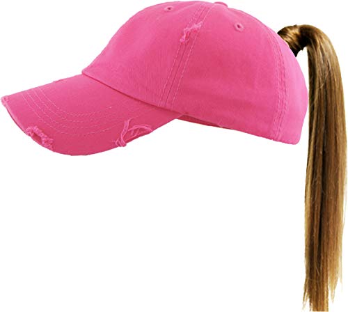 Image of Classic Plain Ponytail Messy High Bun Headwear Adjustable Cotton Trucker Mesh Glitter Hat Baseball Cap