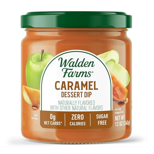 Walden Farms Caramel Dessert Dip – Zero Calorie, Sugar Free,...