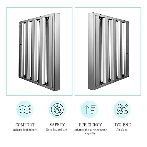 Hood Filters Stainless Steel Baffle Grease Filters Commercial Hood Filters,Commercial Kitchen Range Hood Filter For Grease Rated Commercial Restaurant Exhaust Hoods #TOP1