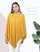 MissShorthair Women's Lightweight Knitted Poncho Cape Shawl Plus Size
