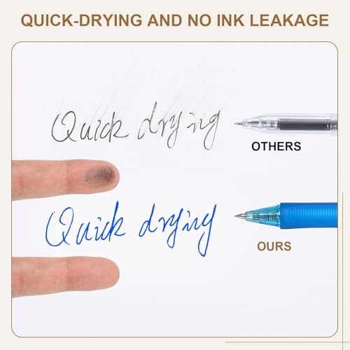 PATIKIL Bolígrafos Gel Borrables 0.5mm Pack 4 miniatura 4