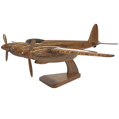 de Haviland DH 98 Mosquito RAF US Army Air Force/ Royal Canadian Australian Air Force Bomber Fighter Reconnaissance Aircraft Wooden Desktop Model.(All Import Taxes Have Been Paid).