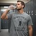 Funny Beer Lover Shirt for Men – I'm Into Fitness Fit’Ness Drink in My Belly Tee – Hilarious Party Outfit – Novelty Workout Gym Gift - Green - XL
