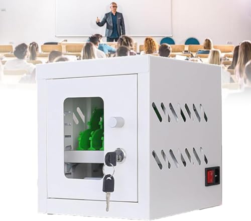 DXSUMZQ Mobile Phone Charging Cabinet with USB Lockers 6-Slot Storage for Cell Phones & Tablets Ideal for Schools Churches Airports & Public Spaces