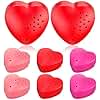 Copkim 6 Pcs 20 Seconds Valentine's Voice Recorder for Stuffed Animal Heart Shape Sound Recorder Push Button Recordable Device Sound Module for Gift Recording Voice Message(Red, Rose Red, Pink)