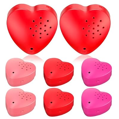 Copkim 6 unidades de grabadora de voz de San Valentín de 20 segundos para animales de peluche, grabadora de sonido en forma de corazón, botón pulsador, dispositivo grabable, módulo de sonido para | Ya disponible en tu tienda friki favorita! En mundofriki.es!