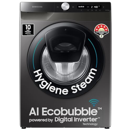 Image of Samsung 7 Kg 5 Star Fully-Automatic Front Loading Washing Machine Appliance (WW70T552DAX1TL, Inox)