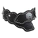 3" (75 mm) Wide Link Turquoise Studded Leather Belt