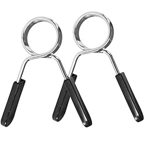 A2ZCARE Olympic 2-Inch Spring Clip Collars, 1-inch Clips For Weight Bar / Dumbbell Handles Exercise Collar Barbell Clip…