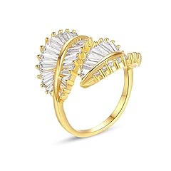 01 18K Gold Plated Leaf Ring