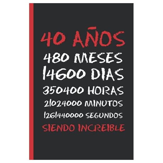 40 AÑOS SIENDO INCREIBLE: REGALO DE CUMPLEAÑOS ORIGINAL Y DIVERTIDO. DIARIO, CUADERNO DE NOTAS, APUNTES O AGENDA.
