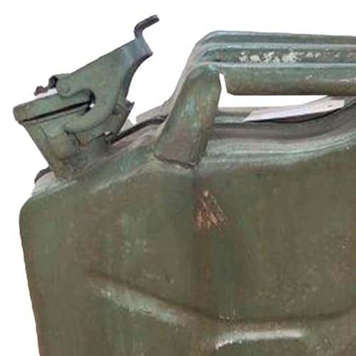 Bidón de metal con acabado artesanal