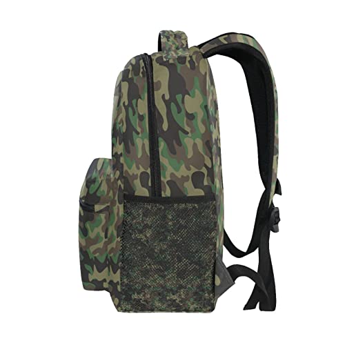 AUUXVA Custom School Backpack for Kids Boys with Name/Text, Personalized Camo Laptop Backpack Add Your Name Student College School Bag Customized Bookbag for Primary Middle Junior High Back to School3