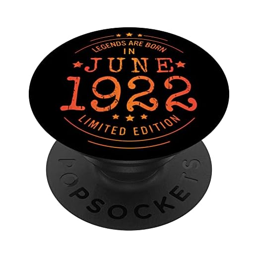 Cumpleaños Junio 1922 Edición Limitada Regalo Legend June PopSockets PopGrip Intercambiable