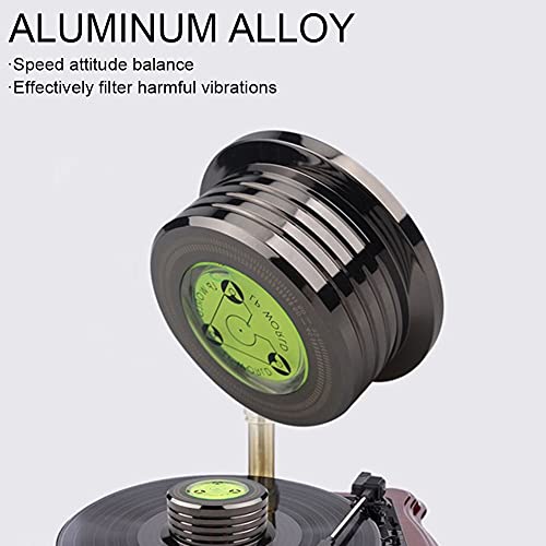 DSFSAEG 1 stabilisateur de disque LP pour lecteur de disque vinyle LP en alliage d'aluminium - Pince pour tourne-disque vinyle - Noir - Image 6