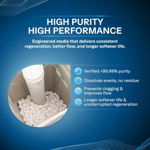Image of Aquaguard Water Softener Regeneration Media Salt (10 Kg) | 5-IN-1 BENEFIT | CERTIFIED DUST FREE 99.9% PURE