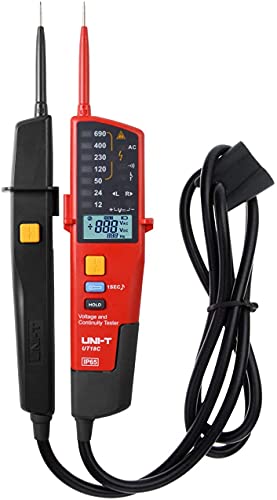 UNI-T Uni-Trend Multimeter clamp Meter UT15B UT15C AC/DC Voltage Tester UT18D UT18C UT18E RCD Handheld Digital Multimeter 690V Display Continunity Voltmeter(UT18D)