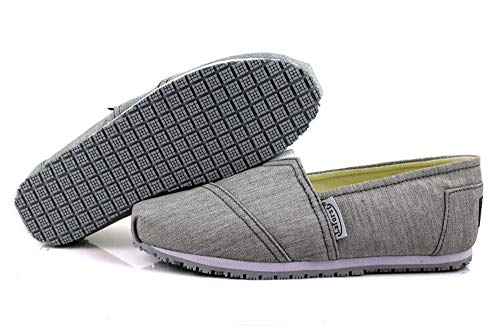 Laforst Next Gen Footwear Women's Dale 3312 Slip Resistant Sneaker, Granite, 7