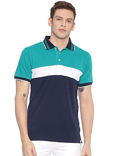 Image of ADRO Men's 100% Cotton Regular Fit Polo T-Shirt