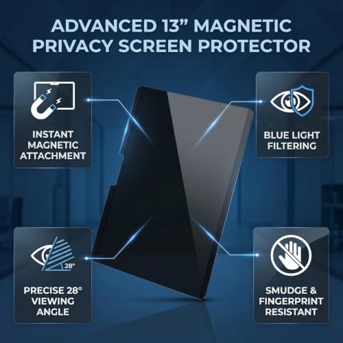 Protector de pantalla Zunate de 13 pulgadas para computadora portátil Pro 11 10 9 2