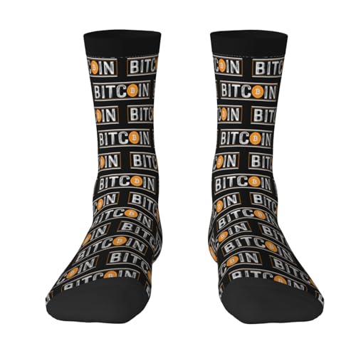 Bitcoin BTC Socks For Men Women Gift Sport Crew Socks Funny Wicking Socks2