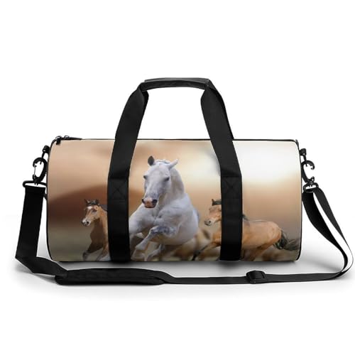 Sac de sport Cheval Qui Court - Sac de voyage duffel pour randonnée 45x23x23cm