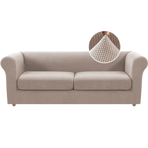 H.VERSAILTEX 3 Pieces Stretch Chesterfield Sofa Covers for