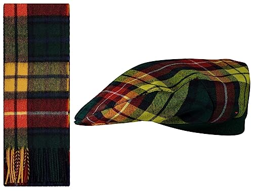 Écharpe Tartan et Casquette Élastique en Laine : Fini le Froid au Cou