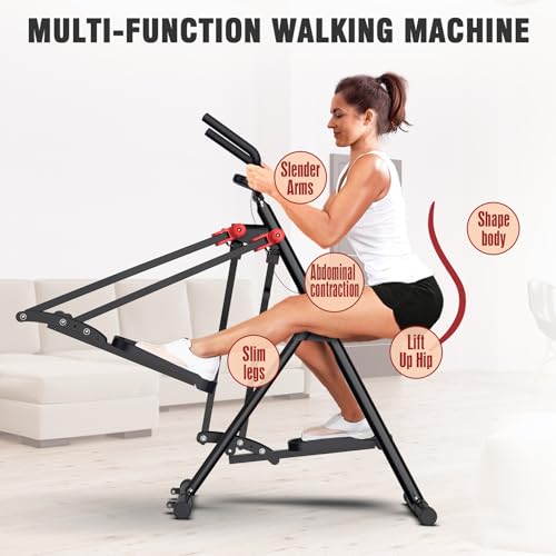 Image of Air Walk Elliptical Glider Machine,Ellipse Home Cross-Training Arm /Leg Cardio Workout Machine for Senior & Adult,Side Sway Action 360 Motion Full-Body Exerciser for Home Gym