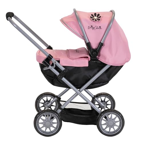 Daisy Chain Carrito para muñecos Pocket - Recomendado para niños de 18 Meses a 3 años. (Classic Pink)
