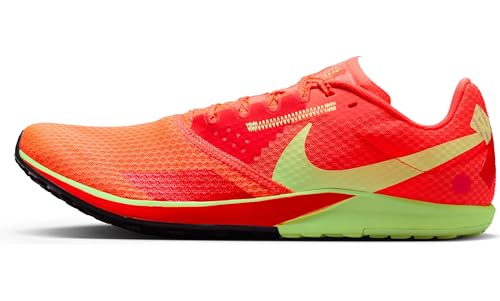 Nike Rival Waffle 6 Road and Cross-Country Racing Shoes (DX7998-800, Hyper Orange/Bright Crimson/Mint Foam/Lime Blast) Size 8.5