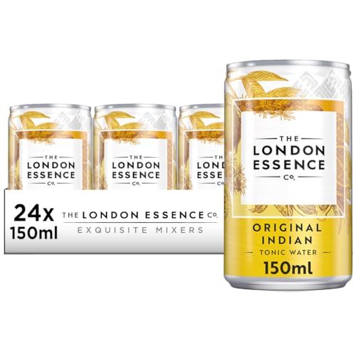 THE LONDON ESSENCE CO. Original Indian Tonic Premium Cocktail Mixer 150ml Pack of 24 cans No Artificial Colours Preservatives or flavours Low Calorie