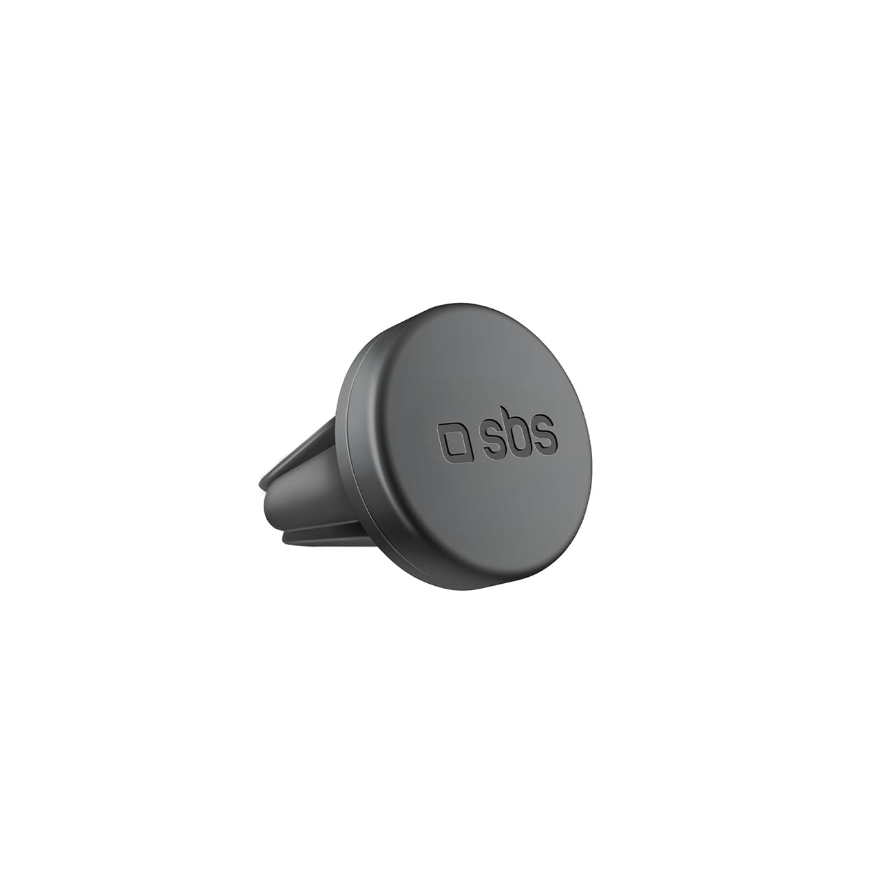 SBS Supporto Magnetico Universale da Auto, Porta Cellulare con Clip per Le bocchette d'Aria del cruscotto, placchette Metalliche Incluse