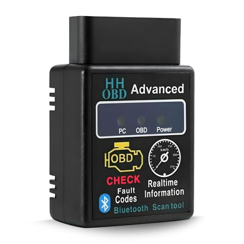 YTFRL Bluetooth OBD2 Scanner for Car, OBD II Wireless Diagnostic Code Reader Bluetooth Scan Tool, Universal Professional Auto Engine Fault Diagnosis Tester Adapter, Car Accessories