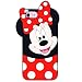TopSZ Case for iPhone 8/7/6/6S 4.7",TopSZ Cute Silicone Couple Lover 3D Cartoon Cool Kawaii Animal Cover,Soft Rubble Skin for iPhone 8 7 6,Funny Character Cases for Kids Girls Teens boy Guys-Minnie