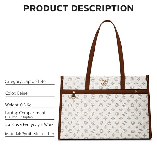 Image of Lavie Signature Women's Kentucky Colourblock Tote Laptop Bag | Tote Laptop Bag for Work | Ladies Purse | Stylish Shoulder Bag | Gift for Women